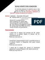 Task 18 find two mc scripts from newspapers, magazines, or internet. Mc Script For Seminar Openbaldcircle