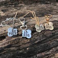 2 Pack Of Best Friends Necklaces For You And Your Dog Friend Necklaces Best Friend Necklaces Friend Jewelry