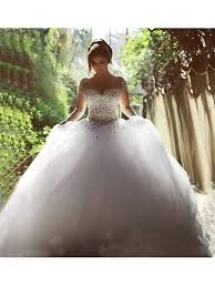 Weitere ideen zu brautkleid schwanger, brautkleid, kleider. Duchesse Linie Lange Armel U Ausschnitt Hof Schleppe Kristall Tulle Brautkleider At Hebeos Online