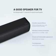 Soundbar, topvision 120w stereo sound bar, 2.1ch tv sound bar with subwoofer, 3d surround sound tv speaker, wired & wireless bluetooth 5.0 speakers for tv, usb, aux/rca, optical, coa, hdmi input 4.2 out of 5 stars 1,911 Xiaomi Redmi Tv Soundbar Hi Fi Sound Bluetooth Speaker Price In Dubai Abu Dhabi Buy Online At Xiaomi Dubai