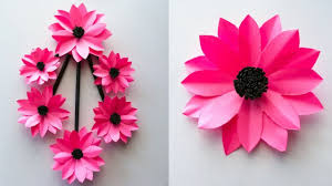 Paper flower wall hanging craft ideas with paper easy. Wall Hanging Craft Ideas Simple And Beautiful Paper Flower Wall Hanging Diy Paper Flower Hanging You Paper Flowers Hanging Flower Wall Wall Hanging Crafts