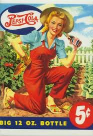 Pepsi Vintage Ad With Beautiful Gardener Pepsi Cola Vintage Posters Pepsi