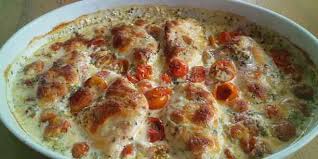 Low Carb Rezepte Mozzarella Hahnchen In Basilikum Sahnesauce Gesunderezepte Me