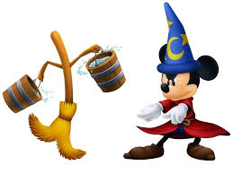 Enchanted Broom Sorceror Mickey Kingdom Hearts 3d Kingdom Hearts Disney Side Mickey