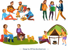 Maybe you would like to learn more about one of these? Camping Icons People Activities Design Colored Cartoon Characters Free Vector In Adobe Illustrator Ai Ai Format Encapsulated Postscript Eps Eps Format Format For Free Download 3 60mb