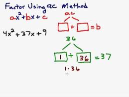 Section 1 4 Factoring A Trinomial Using The Ac Method Substitute Teaching Algebra Activities College Algebra