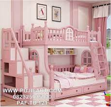 Tempat Tidur Susun Anak Perempuan Tempat Tidur Tingkat Anak Perempuan Twin Girl Bedrooms Bed For Girls Room Girl Bedroom Designs