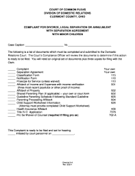 A contested divorce is probably what you often associate with the typical image of divorce: Legal Separation In Ohio Fill Online Printable Fillable Blank Pdffiller