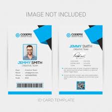 This is a beautiful design id card with yellow color as prominent. Id Card Images Free Vectors Stock Photos Psd