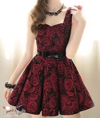 Pretty Dresses Red Rose Dress Dresses