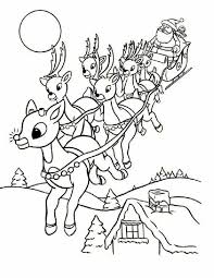 Disegni Da Colorare Natale Tante Piccole E Graziose Renna Traino La Slitta Di Babbo Natale Pagine Da Colorare Di Natale Colori Di Natale Natale