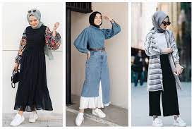 Pilih maxi dress dengan detail dan warna menarik. 8 Inspirasi Gaya Hijab Modis Dan Baju Muslim Simpel Tetapi Tetap Sopan Womantalk