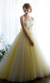 This Baby Yellow Gown From Granmanie Featuring Chic Floral Appliques Is Fit For A Modern Princess In 2020 Gowns Ruffle Prom Dress Wedding Dresses Cinderella