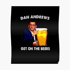 It's important to note that dan andrews isn't *actually* instructing you to get on the beers (yet). Dan Andrews Get On The Beers Sticker By Cubez39 Redbubble