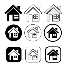 Simple House Symbol And Home Icon Sign Home Clipart Home Icons House Icons Png And Vector With Transparent Background For Free Download Home Icon Simple House Symbols