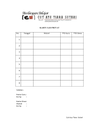 Contoh kartu spp les privat. Contoh Kartu Les Private Terbaik