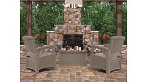 Suncast Elements Classic Patio Set Dark Taupe Patio Set Patio Colorful Coffee Table