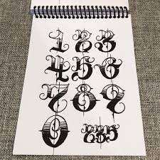 Tattoo fonts for women numbers. Big Meas Numbers 2 Go Numeric Guide Tattoo Fonts Alphabet Tattoo Lettering Graffiti Lettering