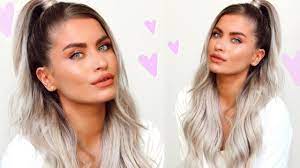 Ariana Grande Half Up Half Down Hair Tutorial Lyssryann Youtube Ariana Grande Hair Tutorial Hair Tutorial Half Up Half Down Hair