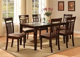 7 Pcs Capri Dining Room Dinette Kitchen Set Table And 6 Chairs In Cappuccino Conjuntos De Comedor Centros De Mesa De Comedor Mesas De Comedor
