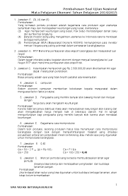Doc Pembahasan Soal Ujian Nasional Ekonomi 2014 2015 Nurleni Firman Academia Edu