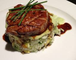 Tetsuya S Recipe For Seared Foie Gras With Rice Avocado Avocado Puree And Honey Soy Sauce Www Enjoyfoiegras Com Foie Gras Honey And Soy Sauce Honey Soy