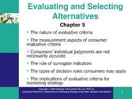 Ppt Evaluating And Selecting Alternatives Powerpoint Presentation Free Download Id 164132