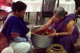 Sitharaman can be seen holding her daughter, vangmayi parakala, in the picture taken years ago. Old Video Of Nirmala Sitharaman Making Avakaaya Pickle Surfaces We Re Not Sure Why The News Minute