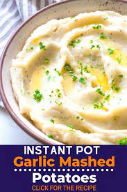 Instant Pot Garlic Mashed Potatoes No Drain One Pot Method Recipe Instant Pot Recipes Mashed Potatoes Instant Pot Dinner Recipes