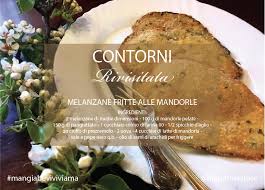 Cerca questo pin e molto altro su ricette ad amman di barbara. Melanzane Fritte Alle Mandorle Ricette Latte Di Mandorle Mandorle