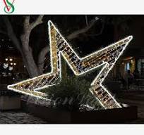 [Hot Item] Outdoor Waterproof Large 3D Star Decoration Christmas LED Motif  Lights