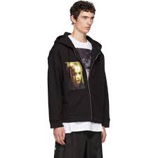 Raf Simons Christiane F Zip Hoodie In Black Lyst