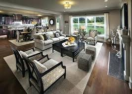 An open concept floor plan typically turns the main floor living area into one unified space. Open Plan Living Room Layouts Novocom Top