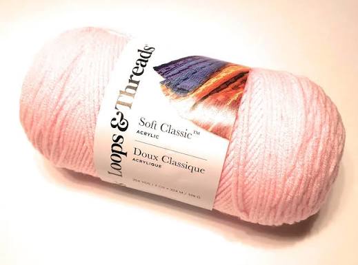 Loops & Threads Soft Classic YYarn - 354 Yards - Light Pink : Amazon.ae: Arts & Crafts