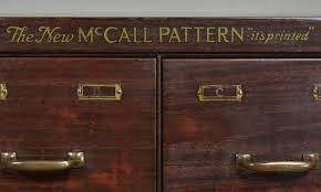 Vintage sewing pattern cabinet for sale. Antique Reclaimed Listings Mccall Pattern Steel Drawers Pigeon Holes Cabinet