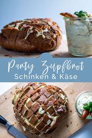 Party Zupfbrot Mit Kase Und Schinken Zupfbrot Backrezepte Rezepte