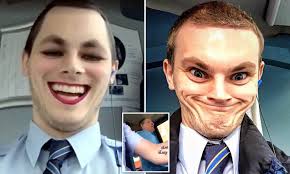 Bus driver is sacked after posting Snapchat videos of him wearing makeup  behind the wheel