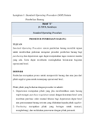 Weapons worn by security are to be hidden except when in the case of an emergency. Standar Operasional Prosedur Dapur Hotel Desainrumahid Com