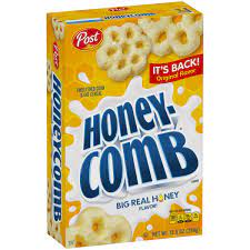 Amount and % daily value per serving: Post Honey Comb Cereal 354g 7 99