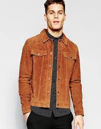 New Look Suede Jacket In Tan At Asos Com Shirt Jacket Leather Jacket Mens Casual Outfits