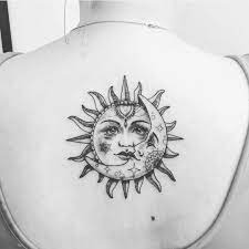 There are 200 sun moon together for sale on etsy, and they cost $28.70 on average. 25 Sun And Moon Tattoo Design Ideas