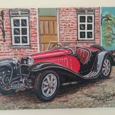 Untuk membuatnya perlu dibuat sketsa pemandangannya dulu supaya mudah. Lukisan Kereta Buruk Tersadai Cikimm Com