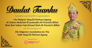 This is a very large event that is often attended by over 3000 people. Holiday Notice Installation Of The 16th Yang Di Pertuan Agong Easyparcel Delivery Made Easy