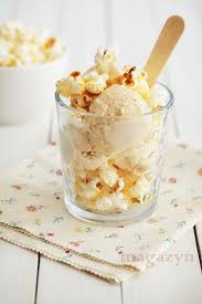 Popcorn Ice Cream Recette Glace Creme Glacee Au Caramel Glace Et Sorbet