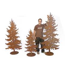 Tanne 200 Cm Hoch Mit Stab Steckverbindung Weihnachtsdeko Aus Metall Metall Gartenkunst Weihnachtsdeko Weihnachtsbaum