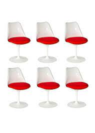 lot de 6 chaises tulipe inspirees par eero saarinen meubles design reproductions de mobilier design a prix abordables eero saarinen saarinen mini chair