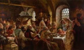 Sow's udders stuffed with salted sea urchins; Ancient Roman Parties Drinks Food Liquamen Or Sauces Party Entertainment
