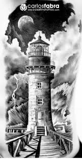 Black And White Lighthouse Tattoo Designs Pin By Jack On Farol Lighthouse Tattoo Tattoo Designs Boat Tattoo