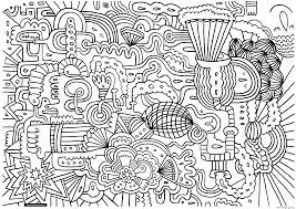 Supercoloring.com is a super fun for all ages: Adult Doodle Art Doodling 1 Coloring Pages Printable