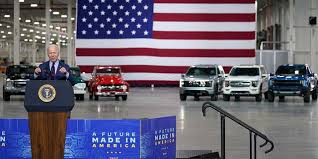 Photography by john roe and ford. Surprise Electric Ford F 150 Lightning Revealed Early At Biden Event Fox News